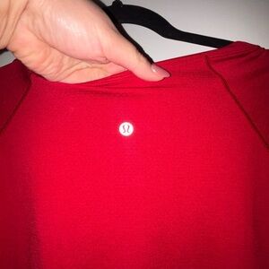 Lululemon Red Swifty Tech Long Sleeve 2.0